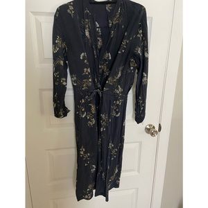 Silk Vince Mid Length Dress - S